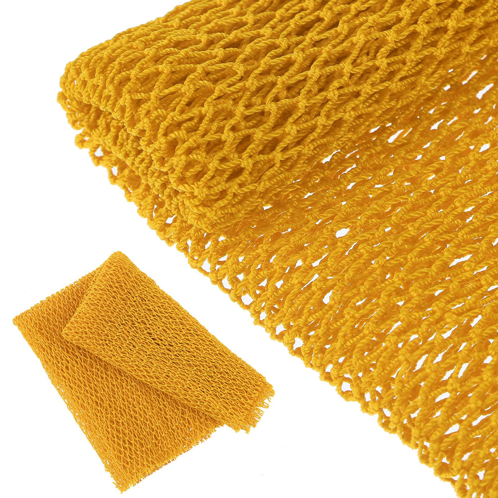 Geiserailie éponge réseau africaine longue pour bain et douche jaune, facile pour le dos.