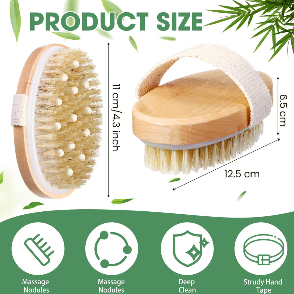 Gejoy brosse corps massage avec noeuds de massage pour peau lisse