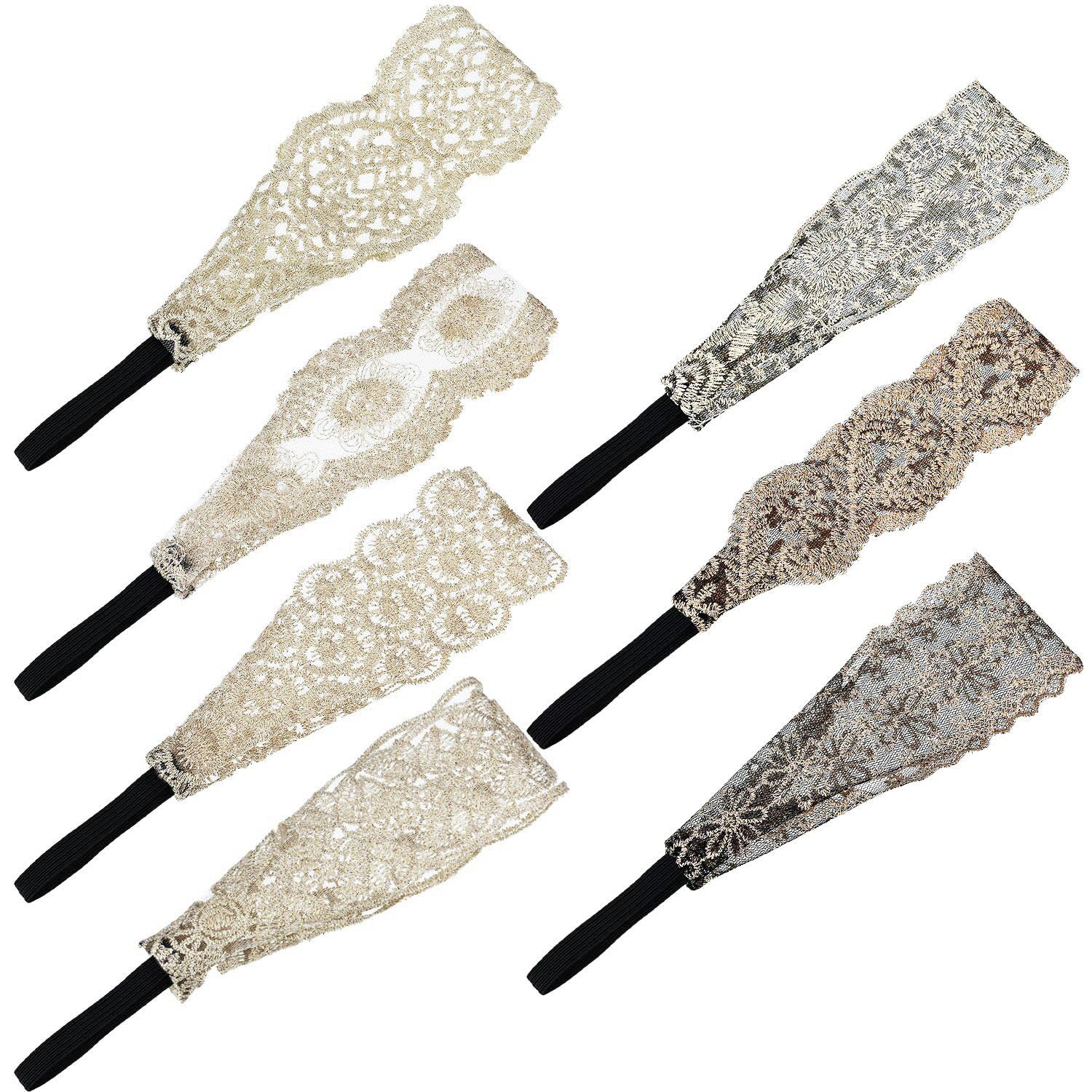 Gejoy serre-tête dentelle design 2, parfait pour les coiffures quotidiennes