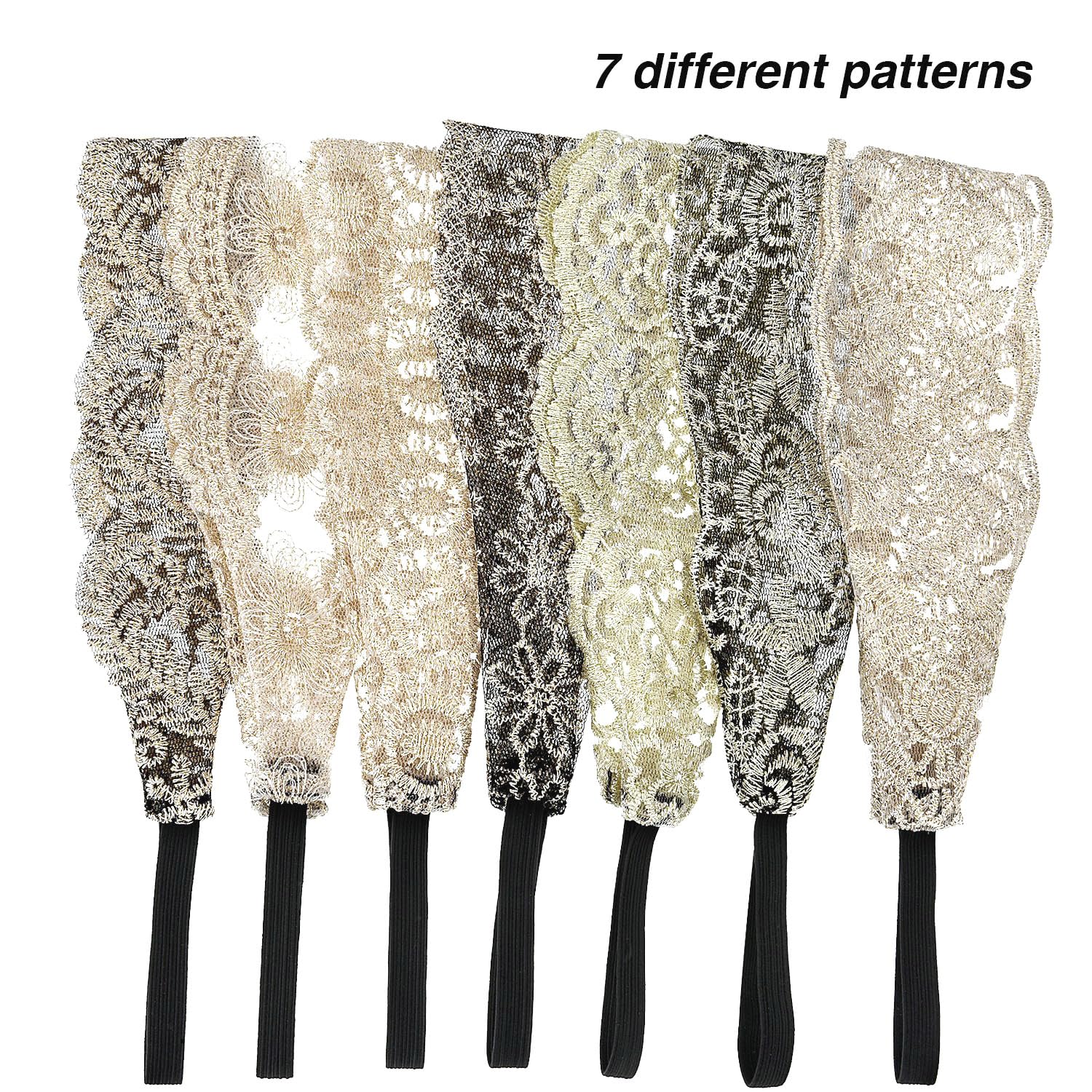Gejoy serre-tête dentelle design 6, s'adapte à la plupart des tenues
