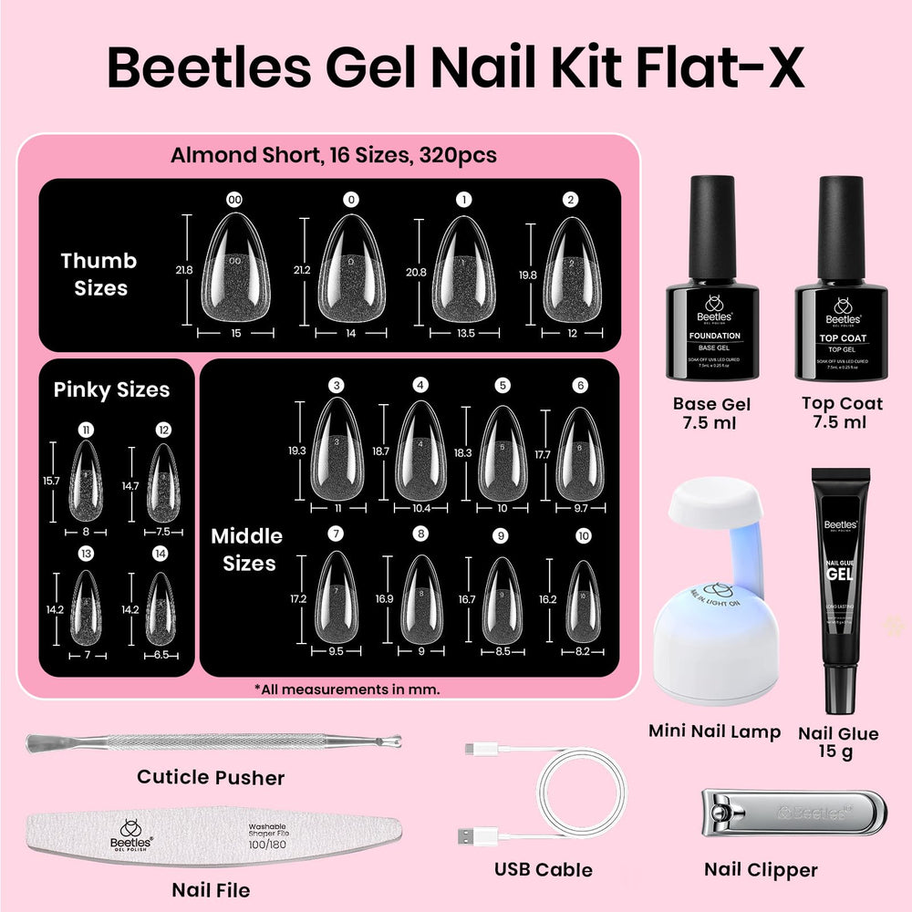 Beetles Gel Base et Top Coat – finition brillante et durable.