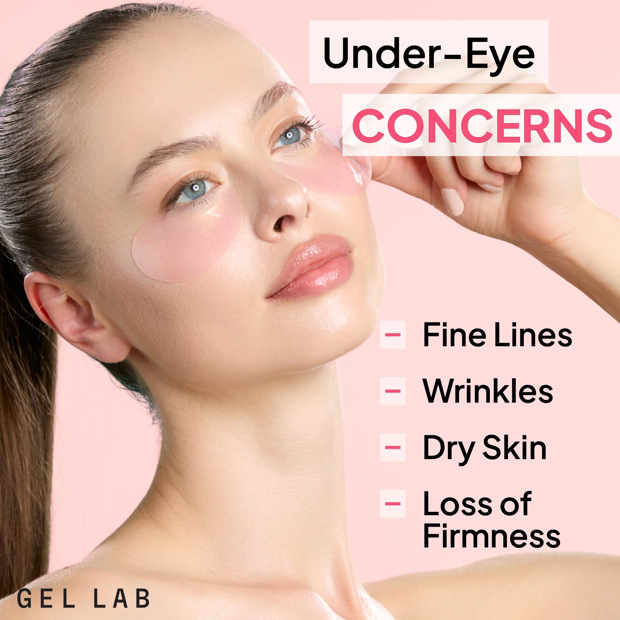 Patchs Gel Lab Renew yeux collagène: raffermissent et repulpent le contour.