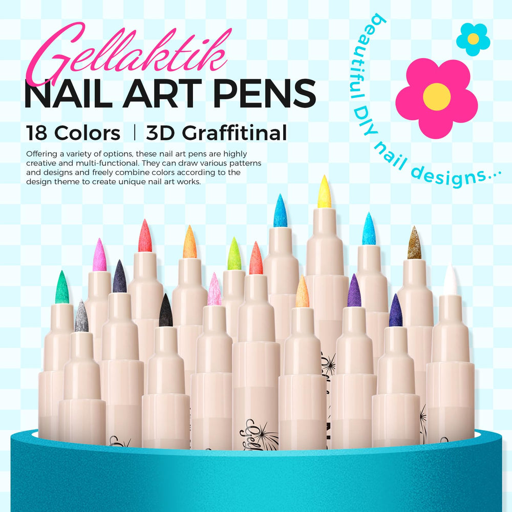 GELLAKTIK-stylo-art-ongles-0-7mm-pointe-fin: pointe précise pour tracés nets