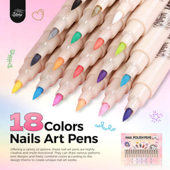 GELLAKTIK stylo-art-ongles-0-7mm-pointe, précision pour des lignes fines.