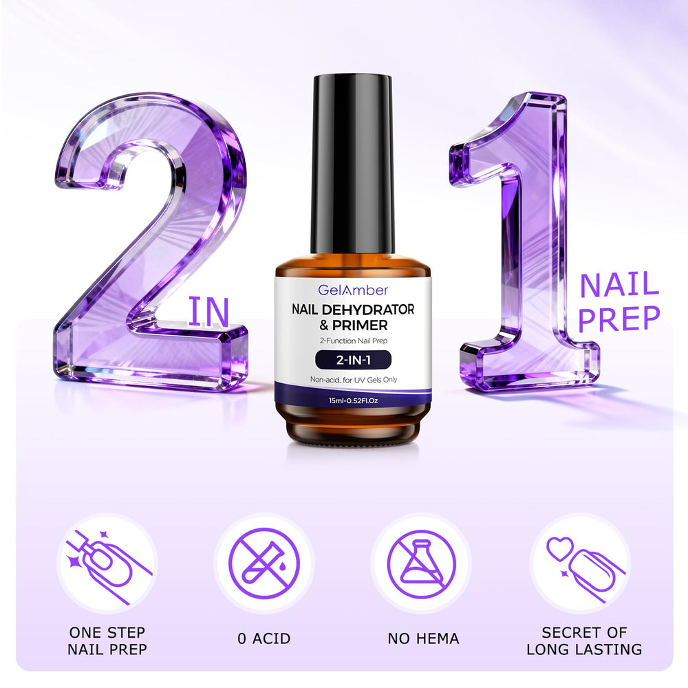 Base gel GELAMBER offre une surface lisse et prête pour la couleur.