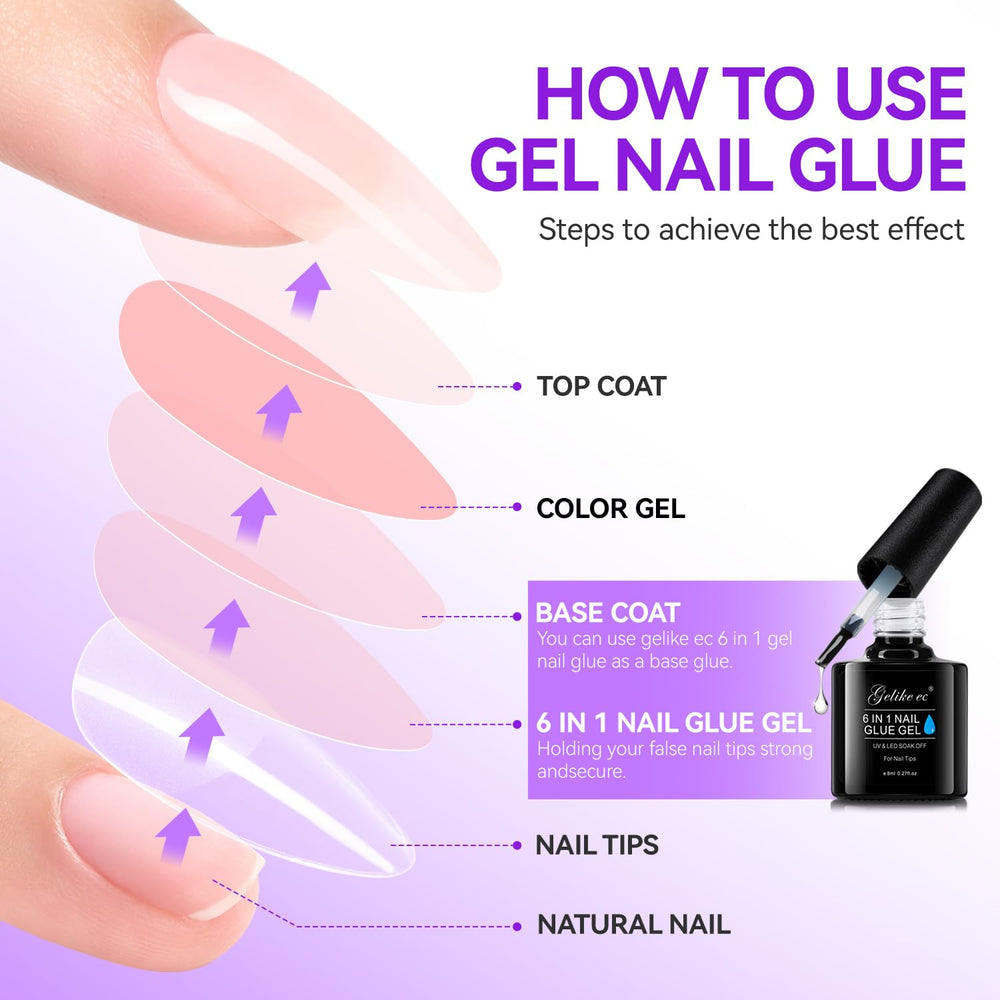 Gelike EC Builder Gel, modelage léger pour renforcer et façonner.