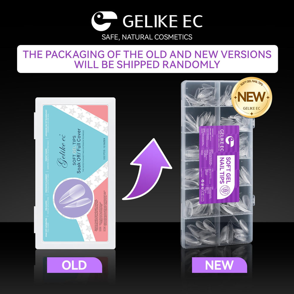 Gelike EC embouts en gel ensemble 552 pièces pour bricolage.