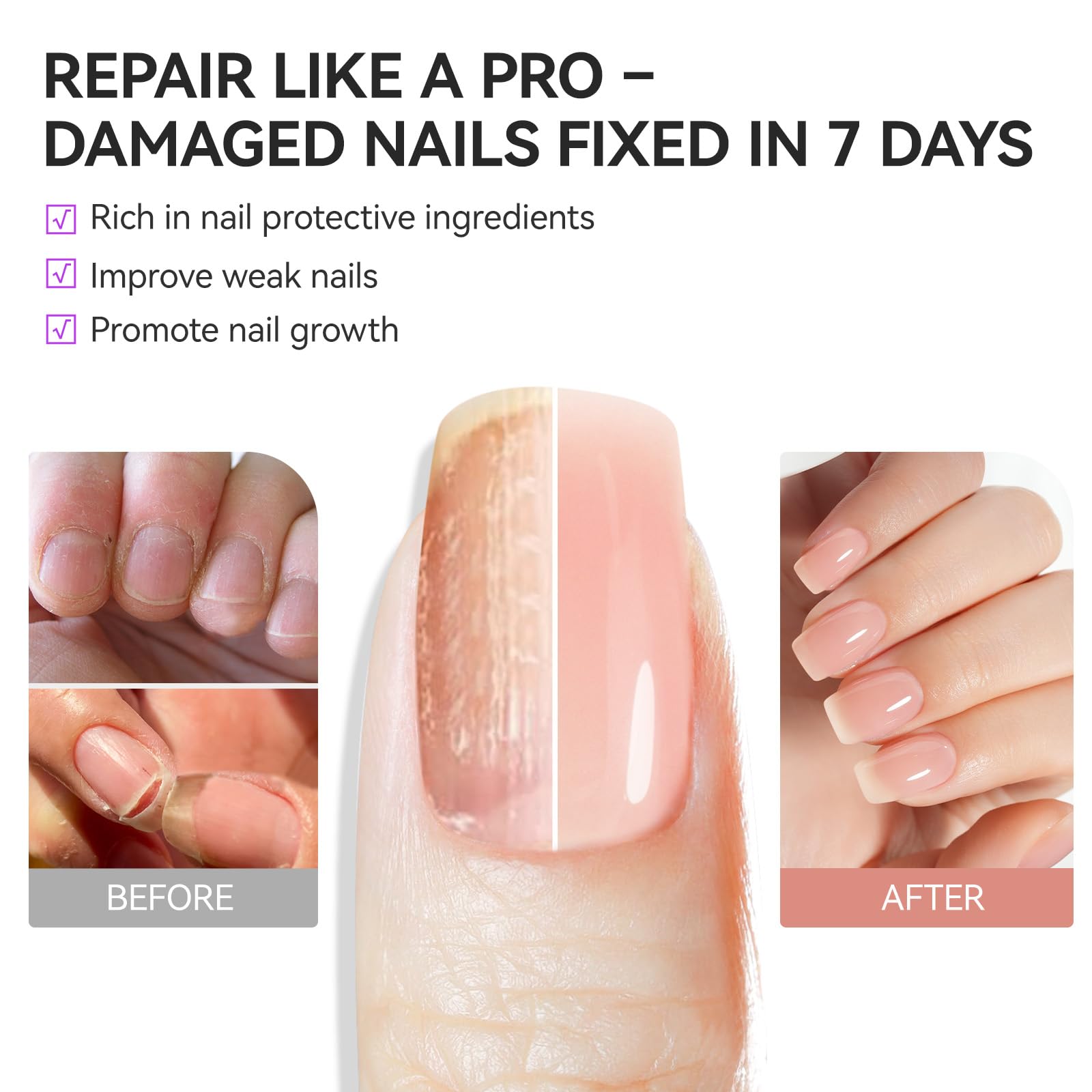 Teinte Nude Rosé, couleur naturelle et durable.