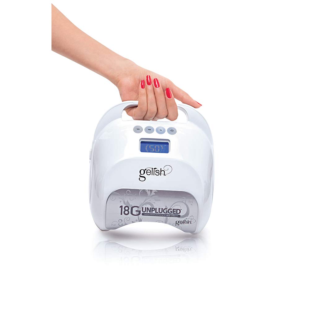 Gelish 18G Sans Fil DEL, corps résistant et compatible acétone pour l’hygiène.