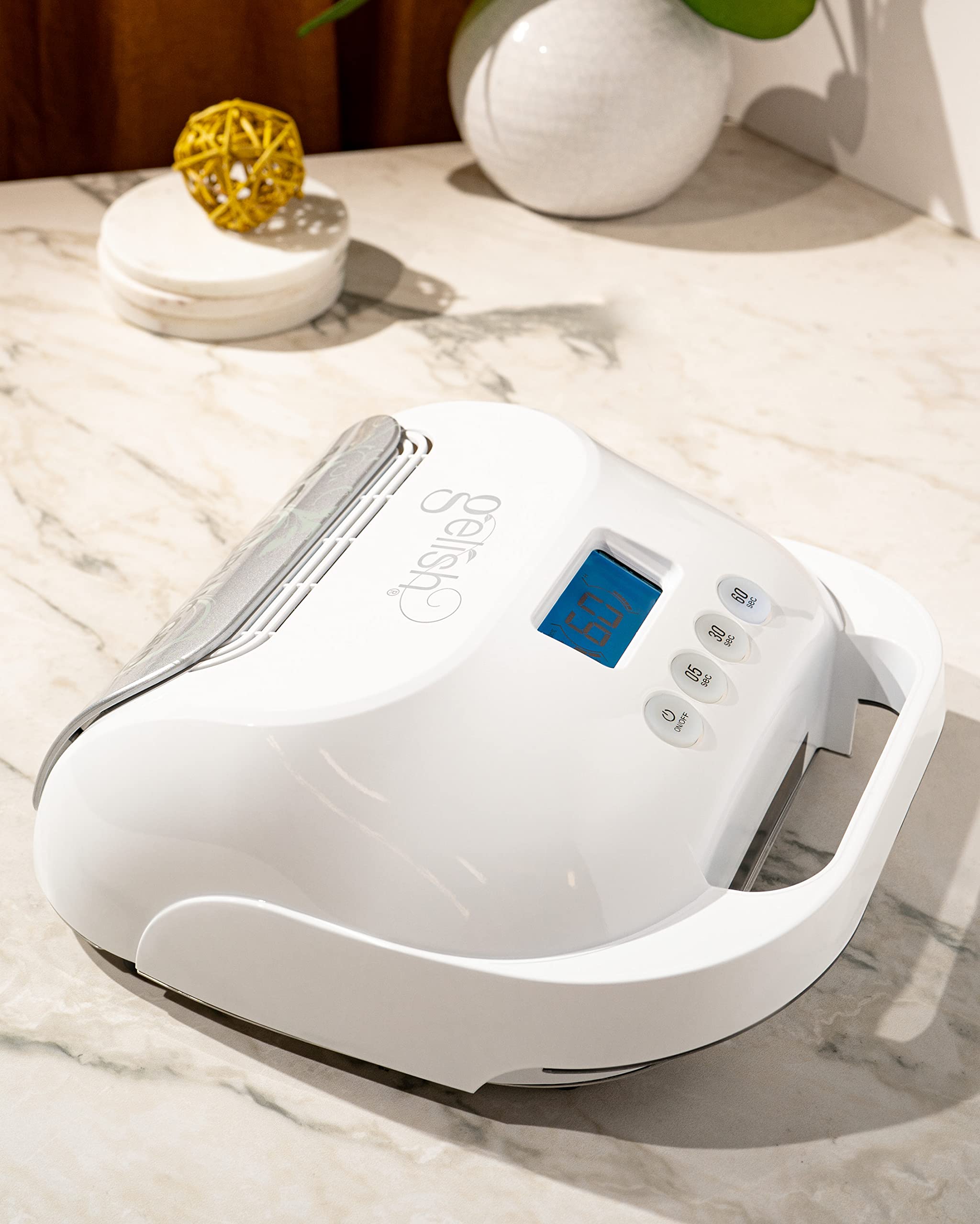 Gelish 18G Sans Fil DEL, plateau magnétique amovible pour hygiène facilitée.