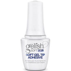 Gelish Soft Gel Tip Adhesive — bouteille 15 ml pour une utilisation durable et pratique.
