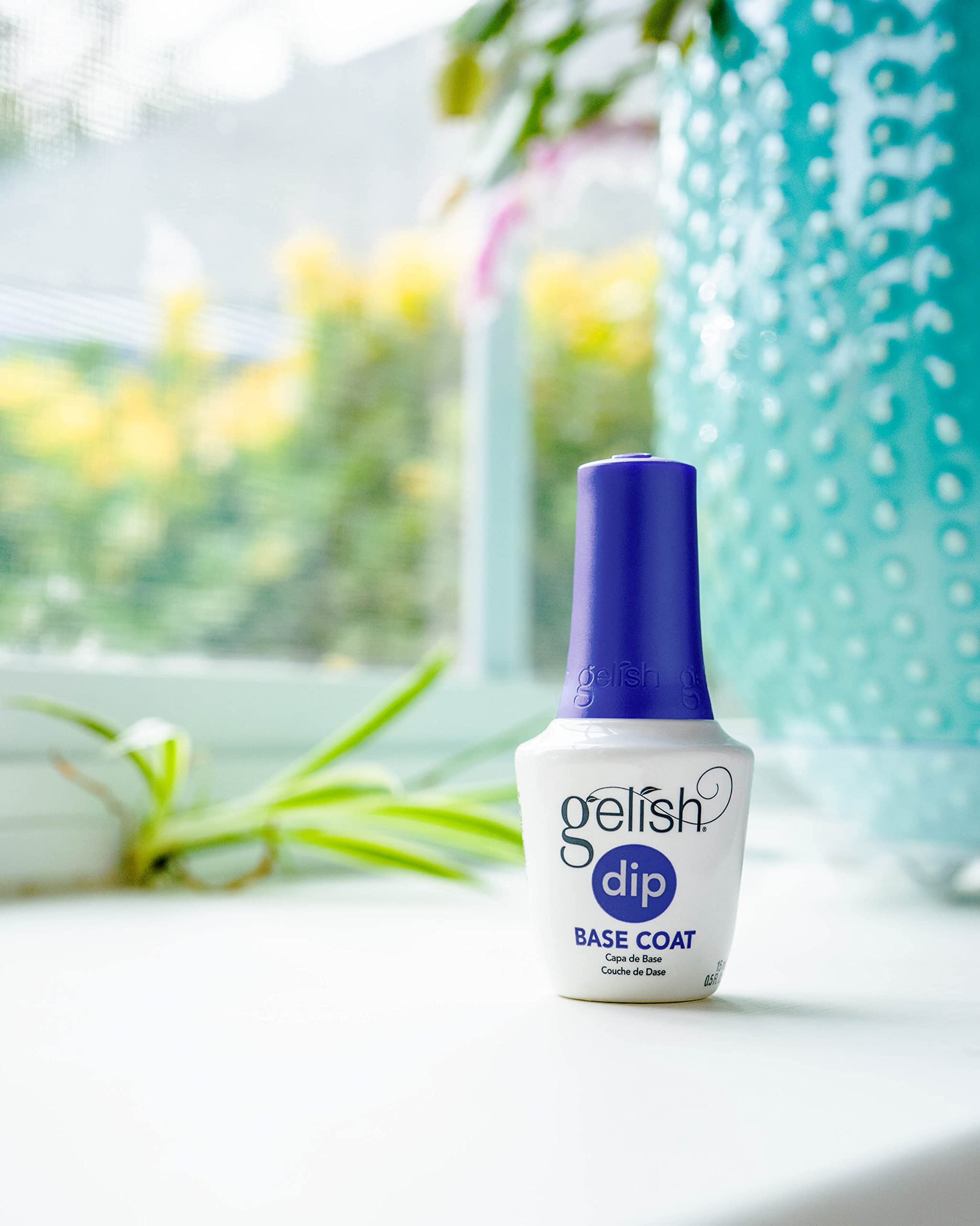 Gelish Dip Basix Kit – top coat apporte brillance durable.