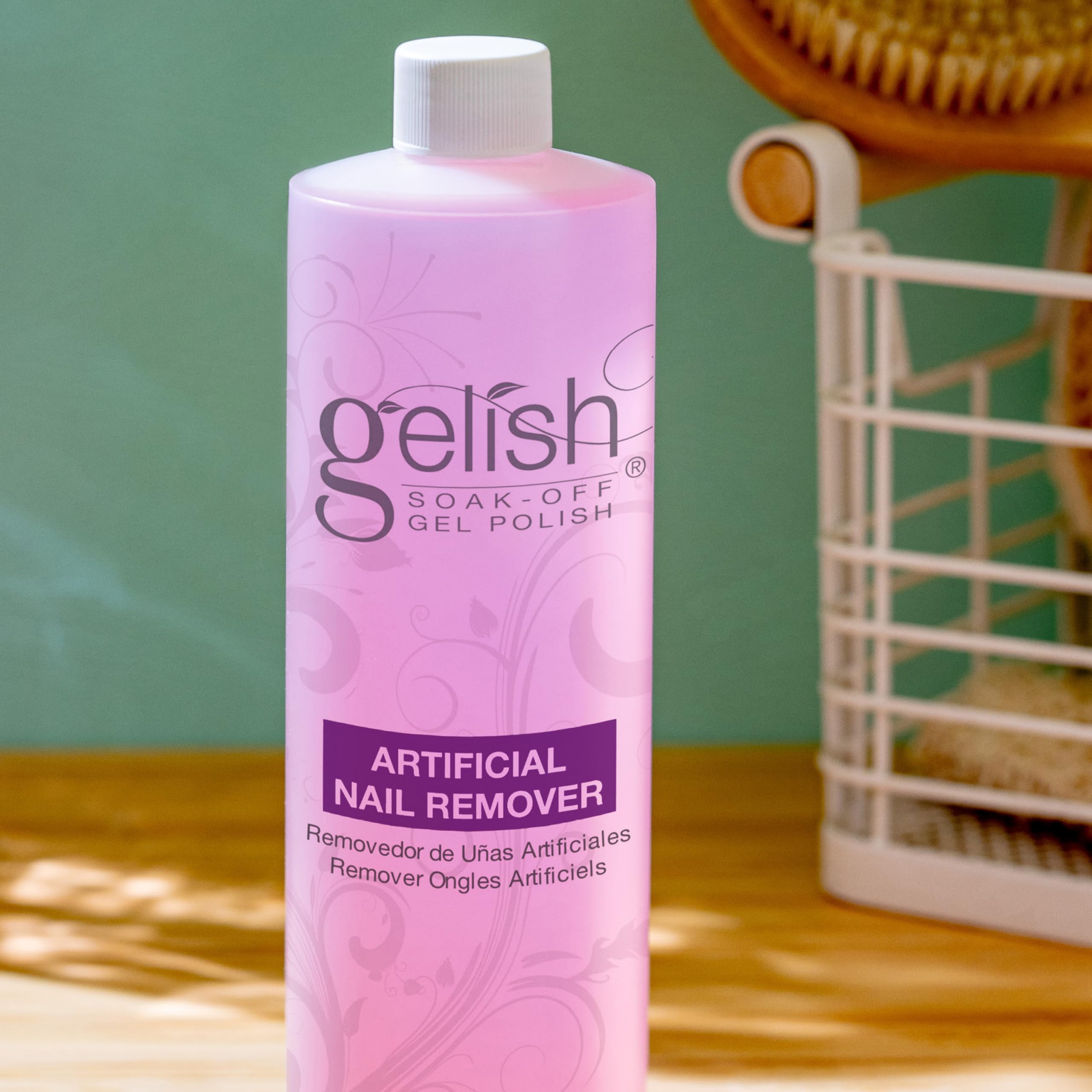 Gelish Dissolvant, compresse coton imprégnée, utilisation rapide et douce.