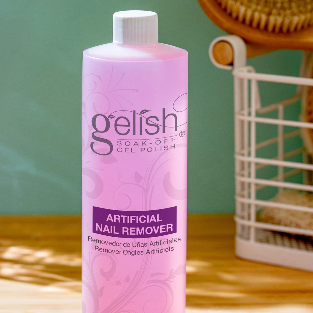 Gelish Dissolvant, compresse coton imprégnée, utilisation rapide et douce.