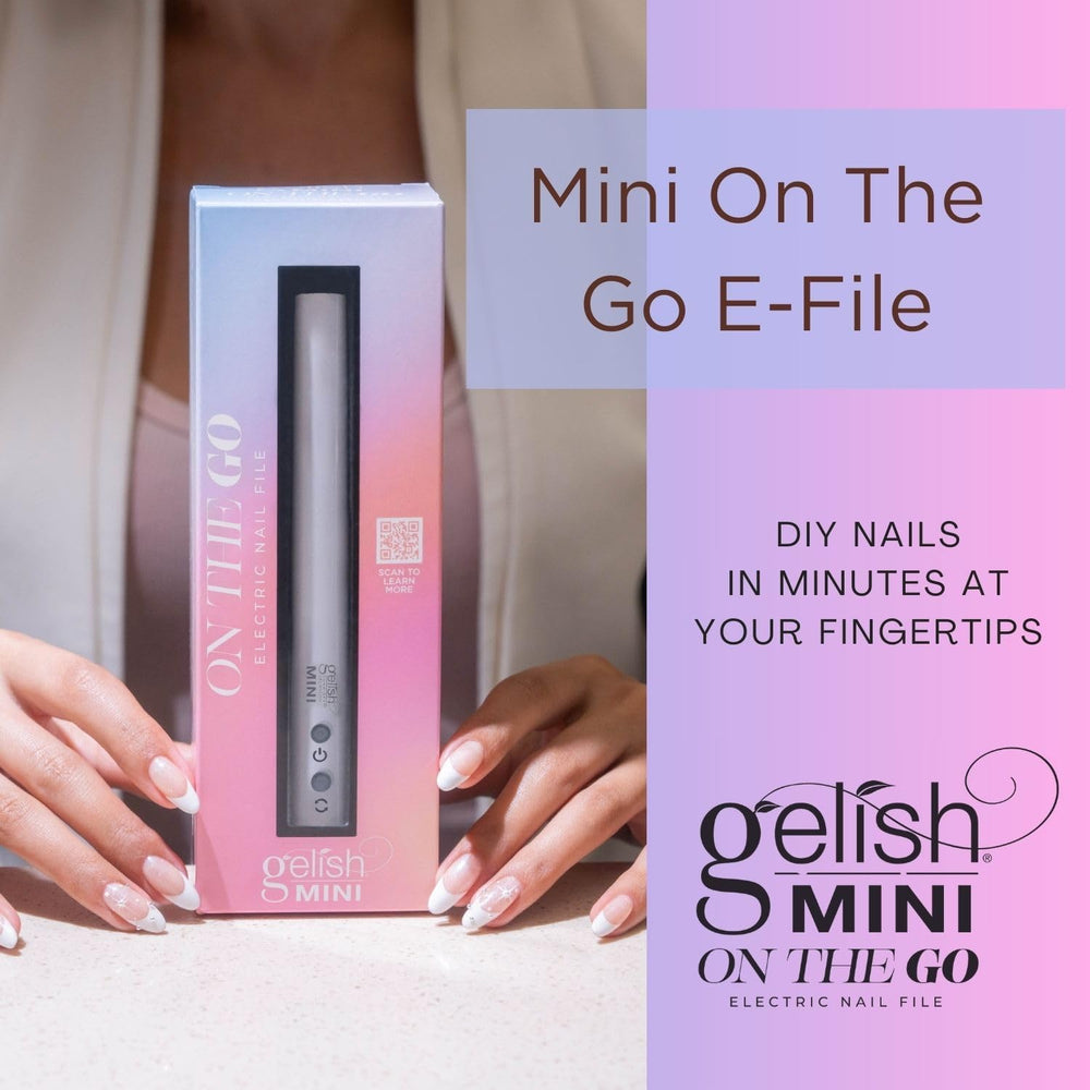 Gelish Mini On The Go – embouts et bandes abrasives inclus pour finition précise