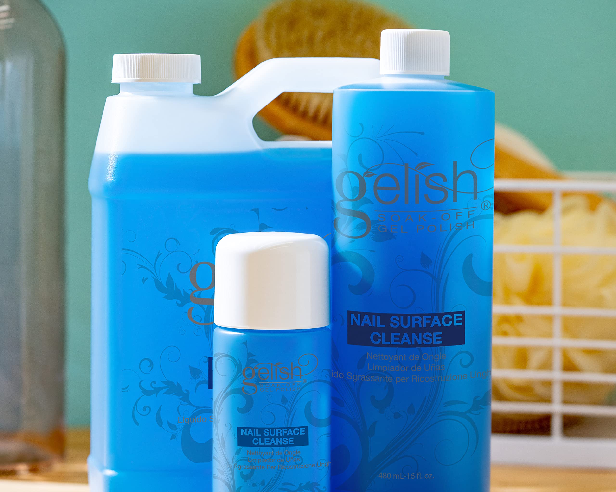 Gelish nettoyant de surface: finition brillante grâce au soin doux, surface parfaitement nette.