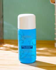 Gelish nettoyant de surface: lingette utilisée, élimine le résidu collant pour une surface prête.
