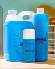 Gelish nettoyant de surface: utilisation rapide et professionnelle pour des manucures propres et durables.
