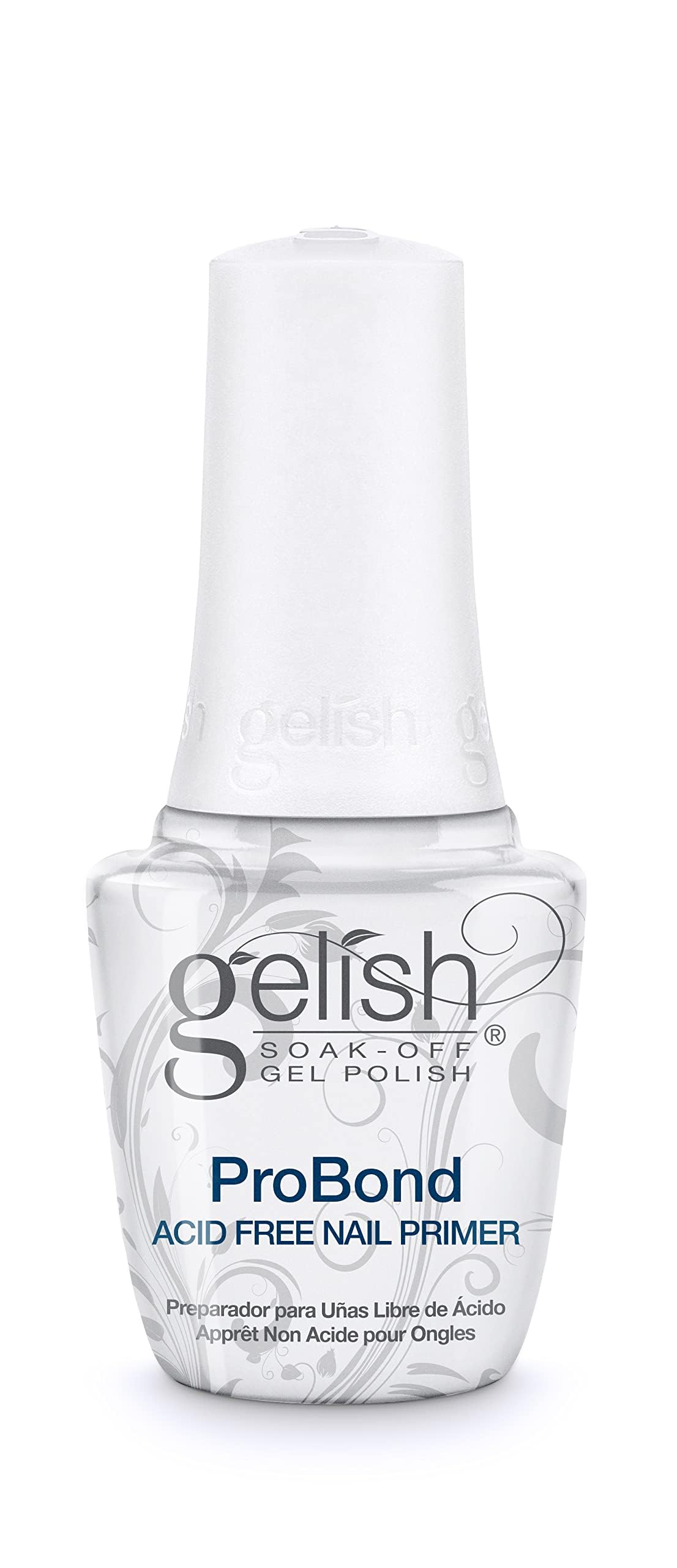 Gelish ProBond Primer, flacon sans acide, préparation idéale pour adhérence durable.