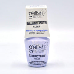 Gelish Structure Gel Clair, bouteille 15 ml, renforçant les ongles avec clarté naturelle.