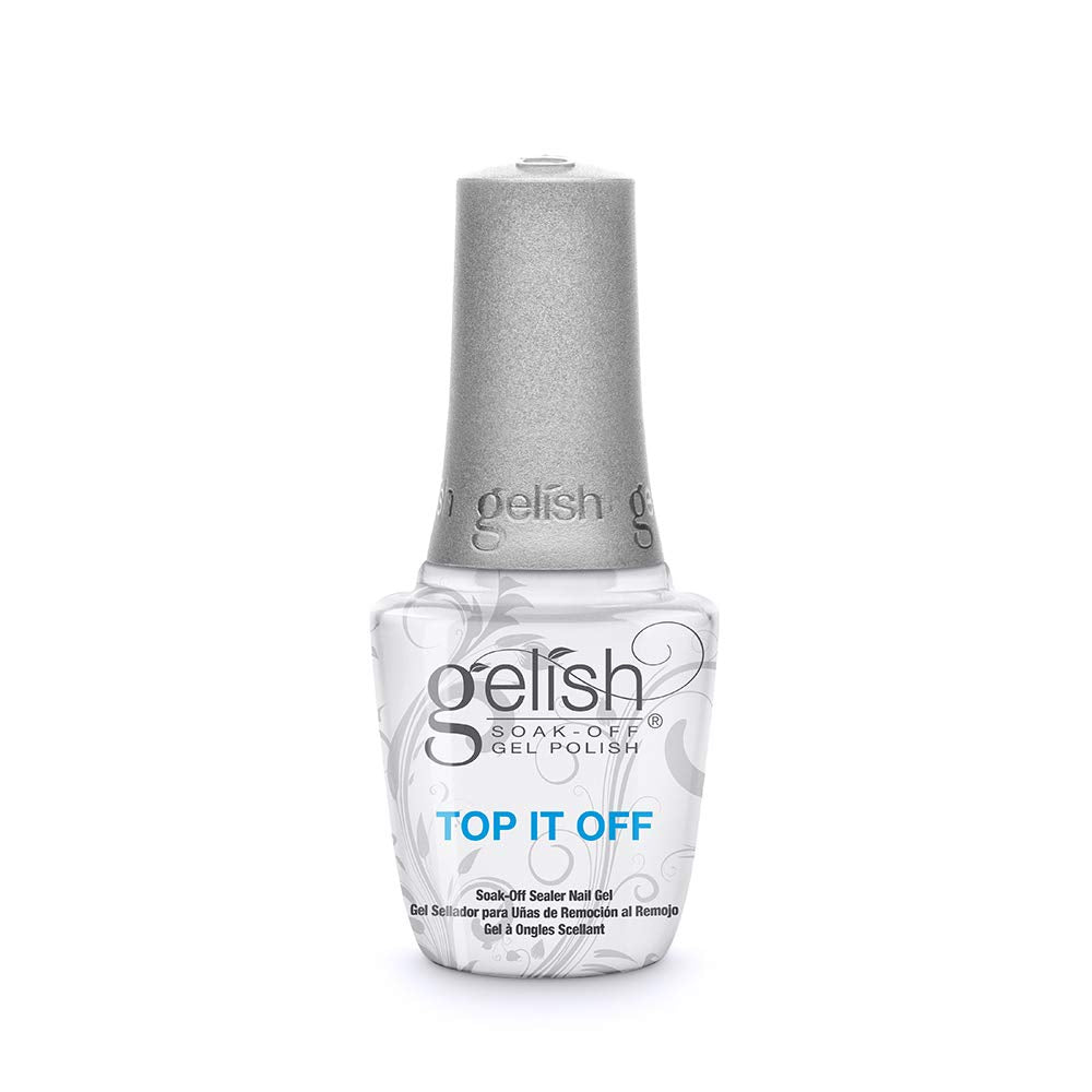 Gelish Top It Off: bouteille brillant prolonge la brillance et protège contre l’écaillage.