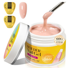 GELLAKTIK Builder Gel Nude : flacon, base polyvalente et brillance naturelle pour ongles