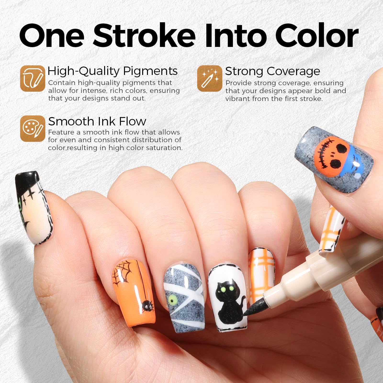 GELLAKTIK couleurs vives résistantes à l'eau: designs d'ongles durables.