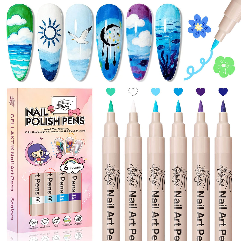 GELLAKTIK ensemble couleurs: design d'ongles précis et variés