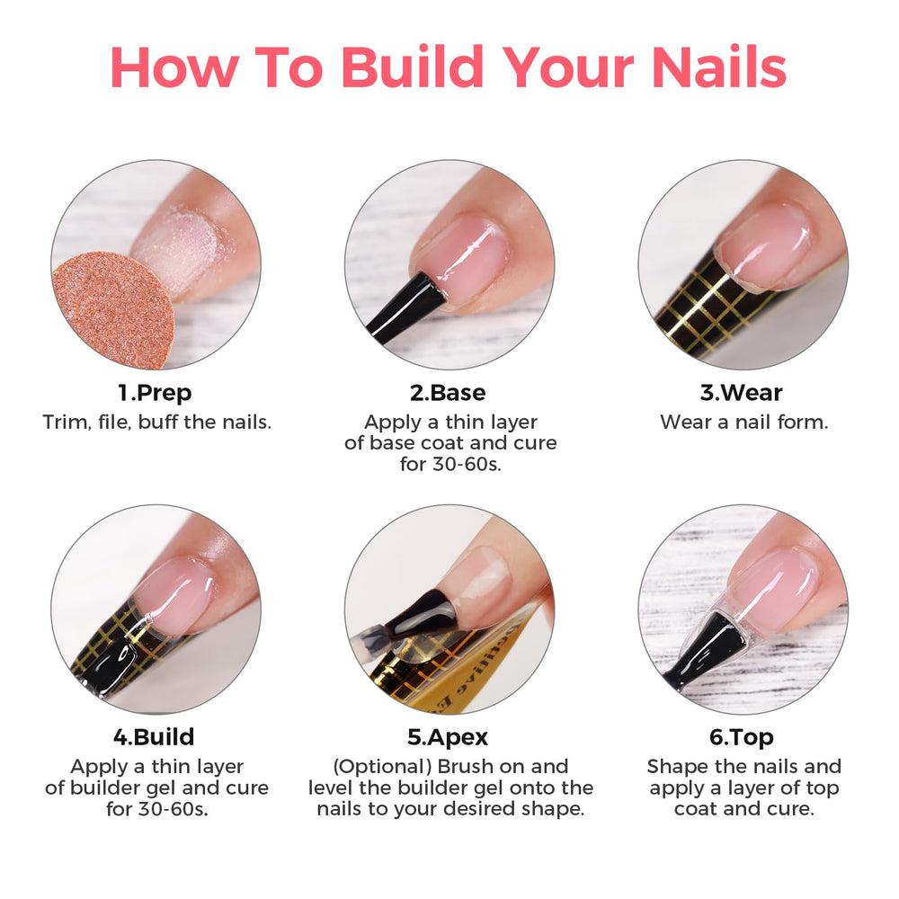 GELLAKTIK extensions d’ongles, finition brillante et durable.
