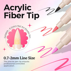 GELLAKTIK stylo nail art pratique, idéal pour débutants et pros.
