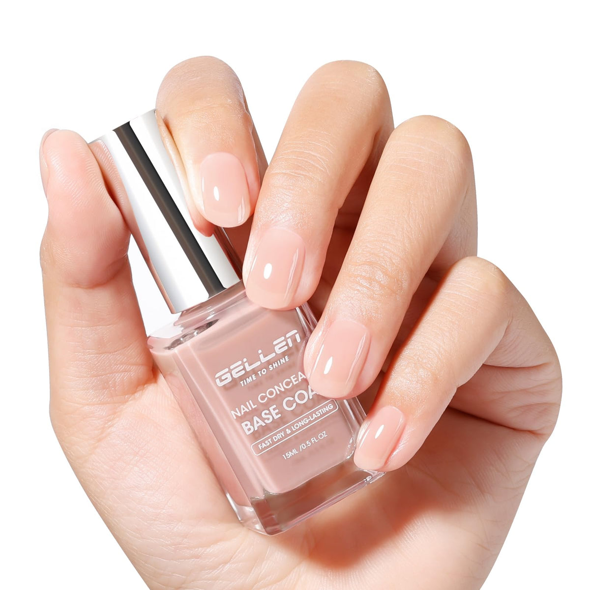 GELLEN 4-en-1 correcteur-ongles et base vernis nude pour un rendu naturel