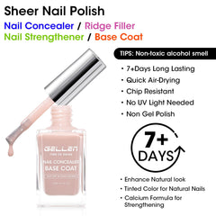 GELLEN 4-en-1 lissage ridages-ongles pour une surface uniforme