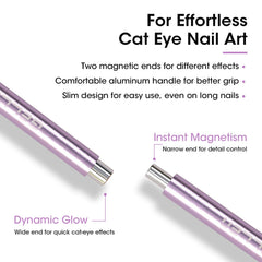GELLEN aimant œil-de-chat avec perles rondes pour motifs détaillés.