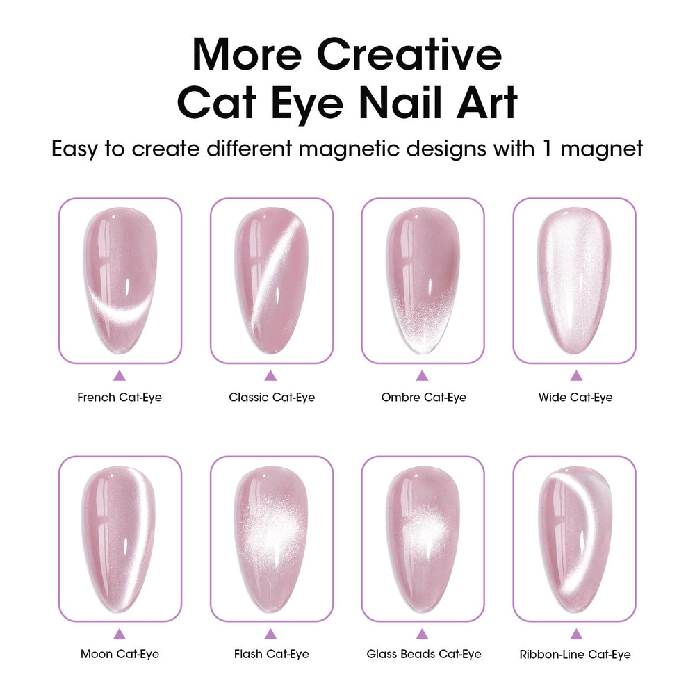 GELLEN aimant œil-de-chat démontrant effet aurora élégant pour motifs fluides.