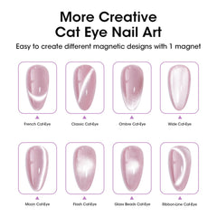 GELLEN aimant œil-de-chat démontrant effet aurora élégant pour motifs fluides.