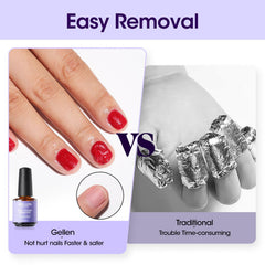 GELLEN applicateur-dissolvant applique le produit en douceur.