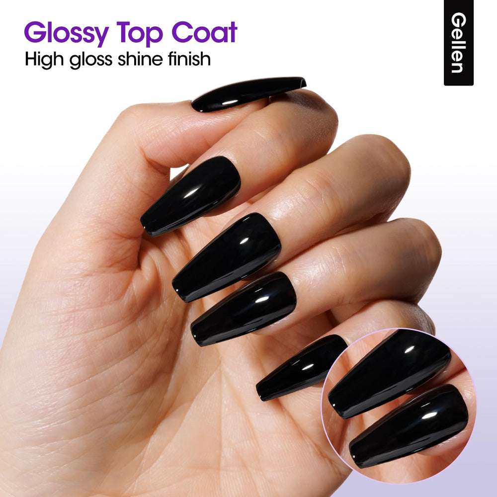 GELLEN Ongles Nettoyés: Base Coat pour une application fluide et une meilleure adhérence.