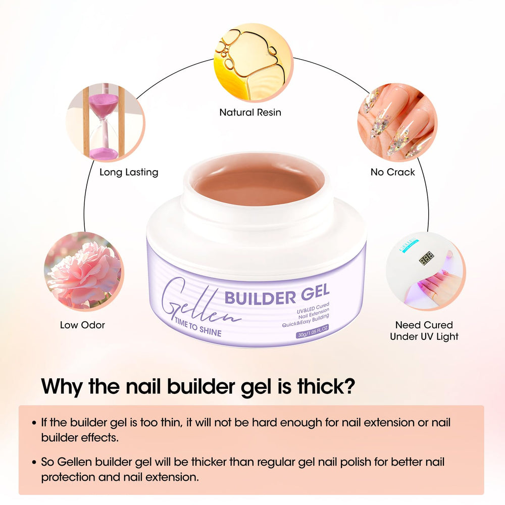 Application facile du gel de construction Gellen pour débutants.