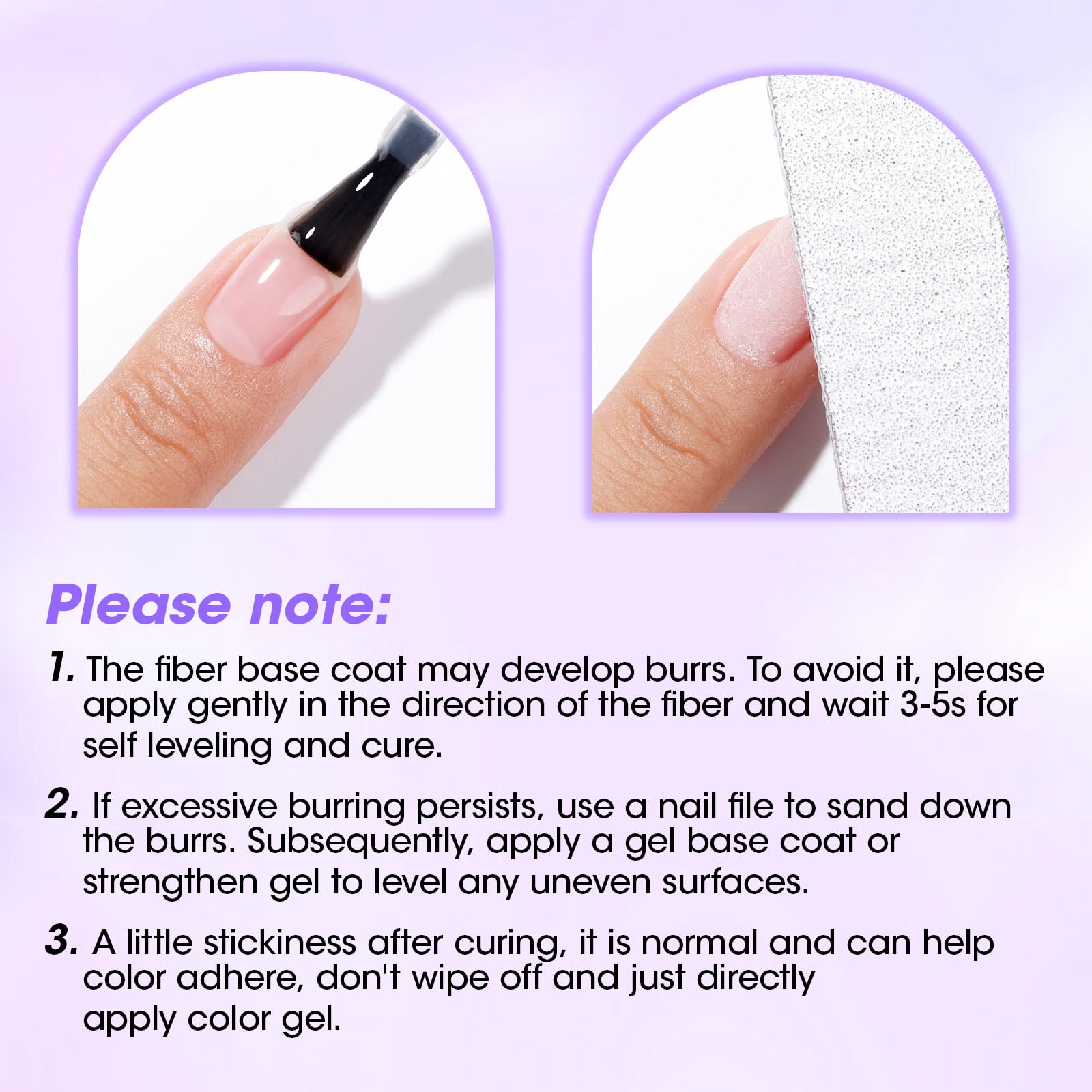 GELLEN Base Gel Fibre: compatible avec tous les gels UV pour salon et domicile.