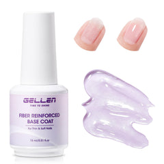 GELLEN Fibre Glass Base Gel : protection invisible et renforcement des ongles fragiles.