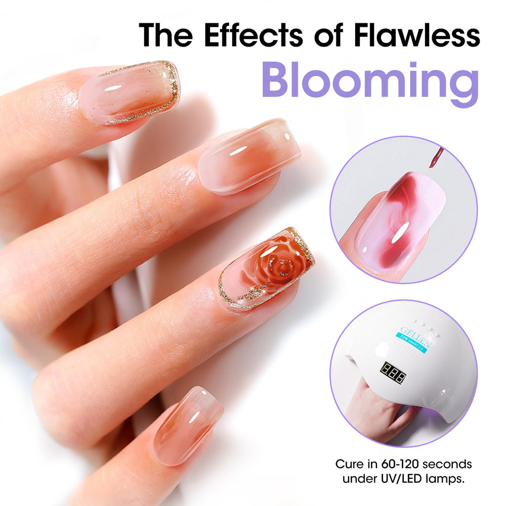 GELLEN Blooming Gel art floral pour un look artistique sur les ongles