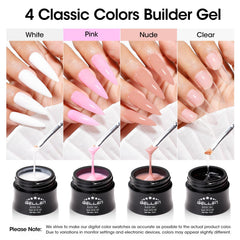 GELLEN Builder Gel couleur clair – base transparente pour une construction nette
