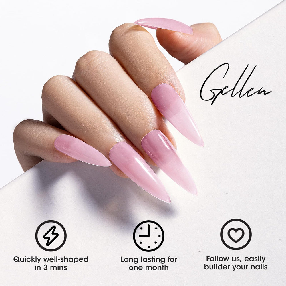 Gellen Gel de Construction fini brillant: offre un rendu lustré et net.