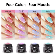 GELLEN kit gel builder rose extension facilité pour ongles