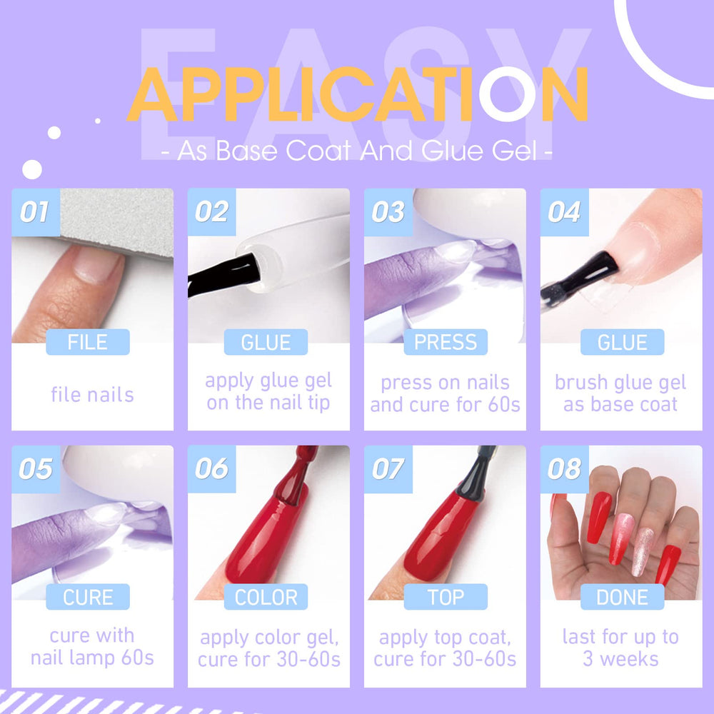 Gellen Colle Gel Ongles 15ml compatibles ongles : utilisable sur tous types d ongles