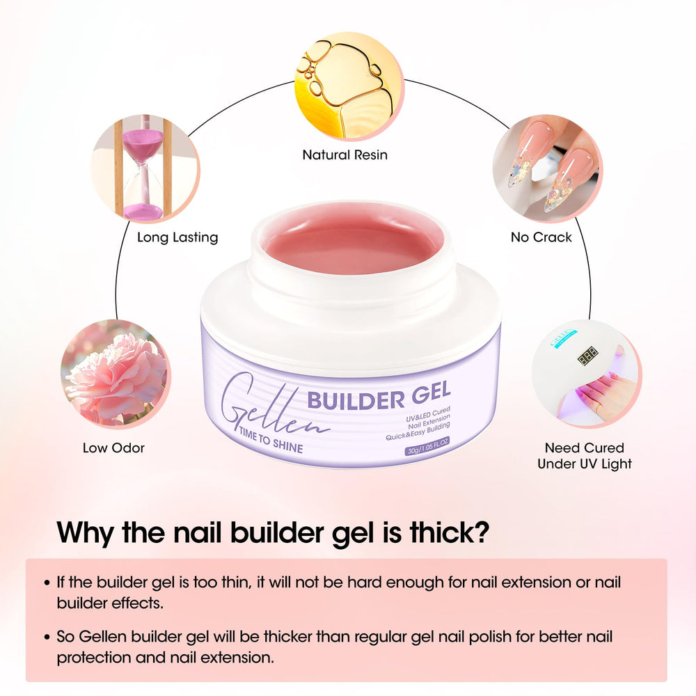Couche de finition GELLEN pour brillance durable sur les ongles.