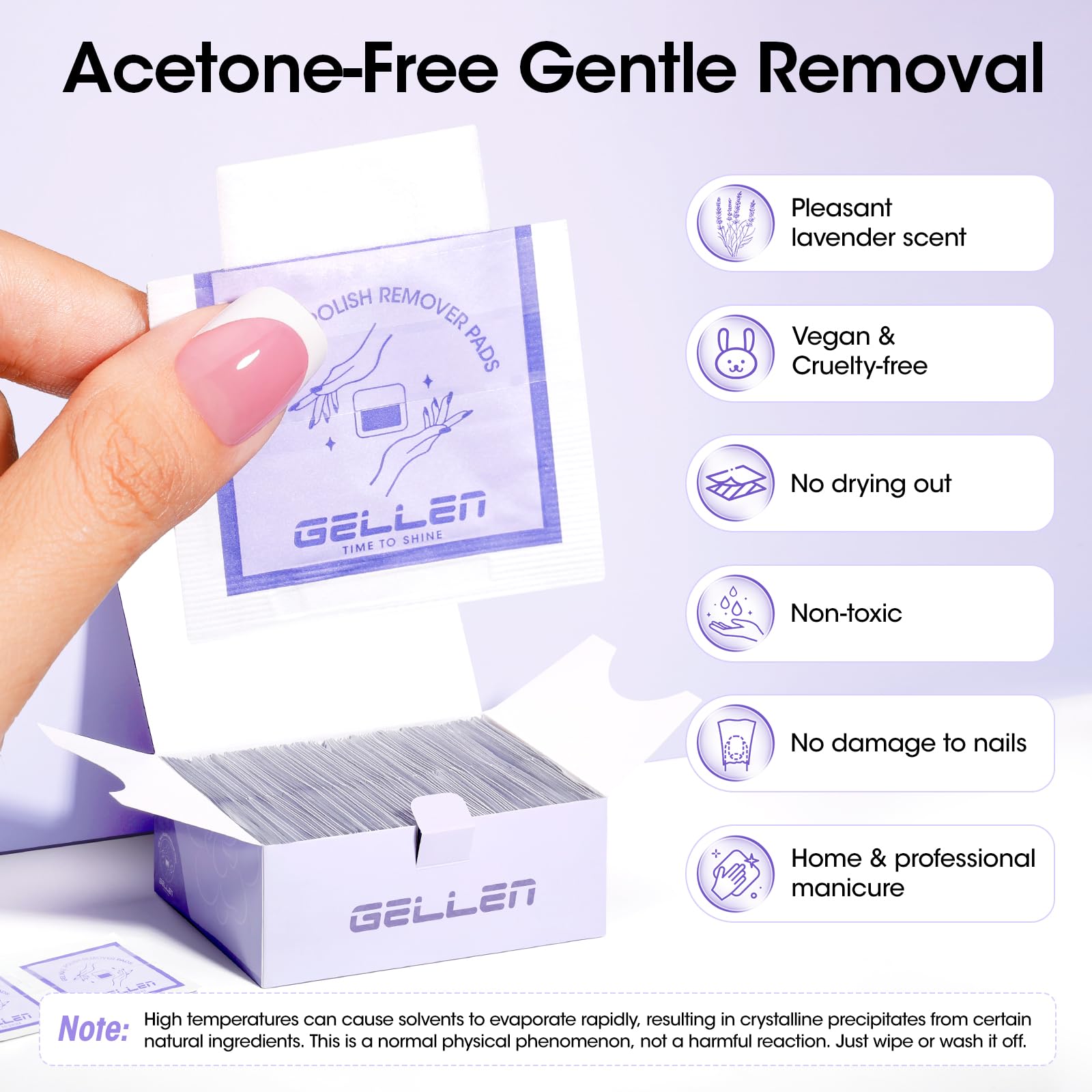 Gellen emballage voyage pratique pour soins rapides des ongles