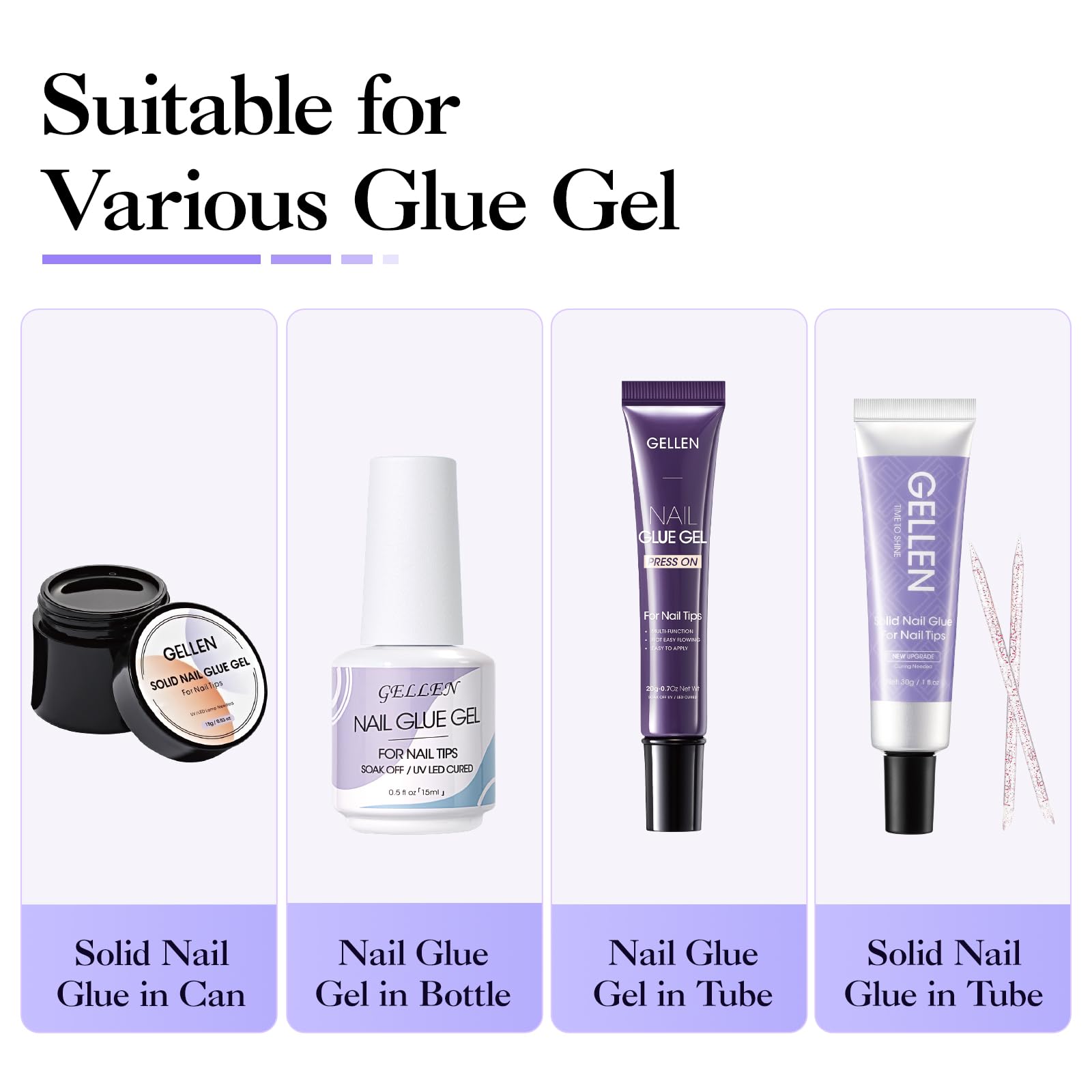 Dissolvant UV GELLEN pour ongles, retrait sûr, sans douleur