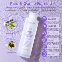 GELLEN Huile de ricin dans le dissolvant pour ongles apaise et renforce.