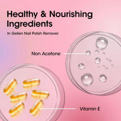 GELLEN Dissolvant Framboise, flacon pompe pratique pour routine quotidienne.